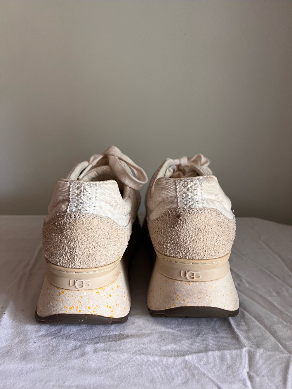 UGG Cream Platform Lace-Up Sneakers - Picture 5 of 6